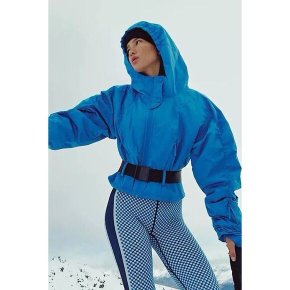 Free People Movement NWT Powder Vixen Jacket Medium Light Cobalt - Picture 1 of 6